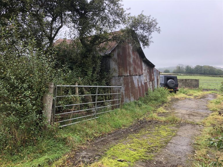 a redundant milking parlour set in a quiet rural location